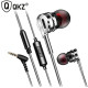 QKZ DM9 Zinc Alloy HiFi Metal Earphone With Mic 